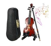 Piccolo violino con suono, modello da tavolo da 13 cm, modello da scrivania, per scrivania, comodino, libreria, davanzale, tavolino da caffè per bambini, collezionisti amanti della musica
