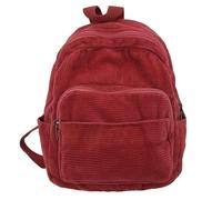 Piccolo Zaino Casual, Zaino In Velluto A Coste Portafoglio Donna, Mini Carino Stile Retrò Casual Zaino Leggero Borsa A Libro (Rosso,28 * 26 * 11 cm)