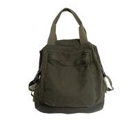 Piccolo zaino in tela Boho per le donne stile vintage borsa da viaggio all'aperto zaino casual grunge estetico hippie Y2K zaino, Verde, Taglia unica, Zaini Daypack
