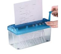 piccolos Distruggidocumenti Per La Casa - 26x11x14,3 Cm Strumento Per Tagliare Documenti Portatile A Manovella, Strumento Per Distruggere Documenti Per Casa Ufficio Scuola College Dormitorio Appartame