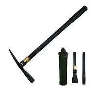 Piccone di sopravvivenza all'aperto Piccone da giardino multifunzionale vanga pieghevole portatile pieghevole da campeggio in lega di acciaio pala robusta e durevole, adatta per giardinaggio, lavoro,