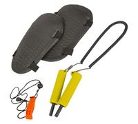 Piccozze Di Sicurezza Per Ghiaccio,Set Di Sopravvivenza Ergonomico Che Include Un Fischietto,Equipaggiamento Protettivo Invernale per all'Aperto con Ginocchiere | Per La Sul Ghiaccio, Le Attività Inve