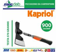 Picozzino da carpentiere in acciaio con levachiodi laterale - Kapriol 10990