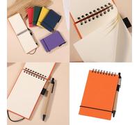 Piceioep Blocco note dimensioni 50 fogli Chiusura con cinghia elastica non rigata blocco note con rilegatura a doppia spirale per schizzi e appunti per prendere appunti portatili per studenti