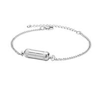 Piceioep Bracciale Regolabile in Acciaio Inossidabile con Disegni Geometrici, Lunghezza 16, 5 cm Include Braccialetto per Pillole in Acciaio Inossidabile con Porta Medicine Segreto