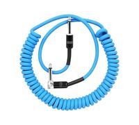 Piceioep Cavo flessibile per chitarra da 3 metri con conduttore in rame e cavo per strumenti anti-interferenza per musicisti Filo per strumenti a spirale a molla