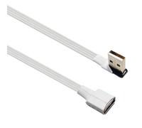 Piceioep Cavo prolunga flessibile USB 2.0 maschio a femmina Cavo prolunga con connettore angolato per prolunga USB maschio a femmina efficiente in spazi ristretti