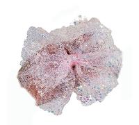 Piceioep Collana a catena in corda cerata, con grande fiocco in pizzo, con paillettes, collarino con fiocco