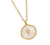 Piceioep Collana con croci a goccia smaltate vibranti alla Lunghezza regolabile 45 cm Lega Disegni confortevoli Gioielli religiosi alla Collana comoda da indossare ogni giorno