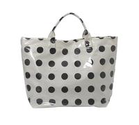 Piceioep Elegante borsa a pois con funzione accesso rapido per contenere libri per laptop e borsetta essenziale in PVC per viaggi lavoro e borsetta a prova schizzi per la spiaggia