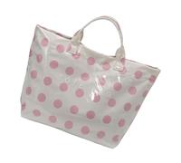 Piceioep Elegante borsa a pois con funzione accesso rapido per contenere libri per laptop e borsetta essenziale in PVC per viaggi lavoro e borsetta a prova schizzi per la spiaggia