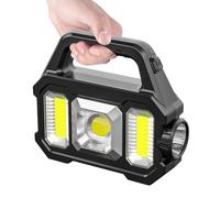 Piceioep Luce da Lavoro a LED Solare con Funzione Ricarica inversa per Cantieri edili e Luce per istituti Crisi esplorazione all ' Aperto