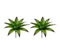 Piceioep Pianta grassa e realistica agave, facile da pulire e mantenere, decorazione per davanzali o scrivanie, stile contemporaneo per erbe aromatiche