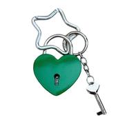 Piceioep Portachiavi per borsa alla a forma cuore con ciondolo per borsa dal design unico con gancio a stella, perfetto per l ' uso quotidiano Portachiavi multifunzionale in metallo