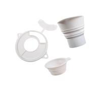 Piceioep Set Completo Accessori per Robot da Cucina con Imbuto per Farina esteso, Coperchio antispruzzo e misurino, Set imbuti per l ' erogazione della Polvere