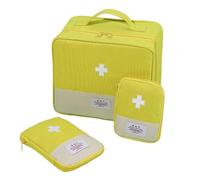 Piceioep Set Organizer per medicinali da Viaggio Impermeabili da 3 con Scomparti Multipli in Tessuto Oxford per Borsa per medicinali per Uso Esterno e Domestico