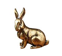 Piceioep Statuetta in rame facile da usare a forma coniglio risolve i problemi fragilità della struttura in metallo per qualsiasi ambiente interno Statua lagomorfo in bronzo fatta a mano