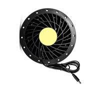 Piceioep Ventola Rotonda DC12V da 15 cm per la Ventilazione Abiti simbolici Flussi d ' elevati da 12 V Alloggiamento in ABS Ventola Raffreddamento del Costume Forte Ventilatore a