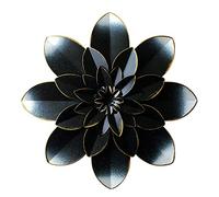 Picfarce - Decorazione artistica da parete in metallo nero, 24 cm, stile rustico, moderno, decorazione per la casa, per interni, camera da letto, soggiorno, ufficio, giardino, patio