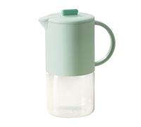 Pichet à jus en verre avec couvercle | Distributeur hermétique pour thé, café, lait, boissons chaudes et froides, conservation au réfrigérateur, service de boissons pour fêtes, ustensile de cuisine po