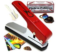 pick-a-palooza ® DIY plettro punch - la macchina per Premium plettro e un portachiavi in pelle pick Holder, Red
