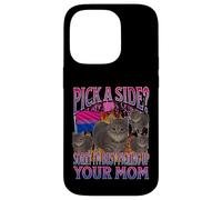 Pick A Side? Divertente Bisessuale Lgbtq Cat Meme Bootleg Graphic Custodia per iPhone 14 Pro