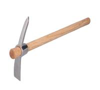 Pick AX, Roccia in Acciaio Inossidabile Piccenne Pickax Hoe Mattock con Manico in Legno Strumento per Ascia per Il Trapianto di Semina Allentando la Prospezione del Suolo