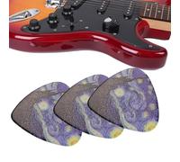 Pick di chitarra | Plectrum di chitarra celluloide | Premium High Grip Extra Precision Plectrum ad alta visibilità | di chitarra a doppio lato | per le chitarre acustiche elettriche di basso