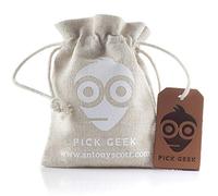 Pick Geek - Plettri per chitarra, 51 scelte per chitarra elettrica, acustica o basso, 4 spessori in una borsa di lino