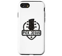 Pick Jesus Chitarrista Pastore Pastore Pastore Cristiano Custodia per iPhone SE (2020) / 7/8