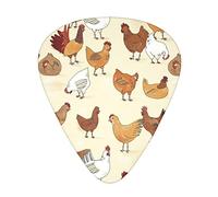 Pick per chitarra A Brood of Chickens Advanced guitar pick 12 pieces Three thicknesses for bass,electric guitar,acoustic guitar bag