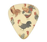 Pick per chitarra Animal Art Chicken Painting Guitar Picks - Guitar Accessories - Guitar Picks For Acoustic Guitar, Guitar,Bass Guitar For Men Women Professional Guitarist,Musicians And Beginner.