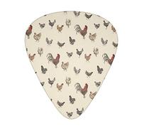 Pick per chitarra Art Chicken Animal Painting Guitar Picks - Guitar Accessories - Guitar Picks For Acoustic Guitar, Guitar,Bass Guitar For Men Women Professional Guitarist,Musicians And Beginner.