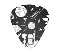 Pick per chitarra Astronaut 3 Different Thickness Abstract Art Colorful Celluloid Guitar Pick Plectrums For Bass,Music Lovers Guitar PlayersElectric,Acoustic Guitars Includes 0.46mm,0.71mm,0.96mm