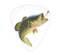 Pick per chitarra Bait with Fishing Line Eating Little Fish Advanced guitar pick 12 pieces Three thicknesses for bass,electric guitar,acoustic guitar bag