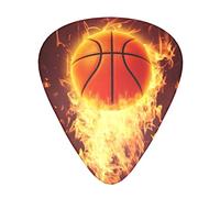 Pick per chitarra Basketball 3 Different Thickness Abstract Art Colorful Celluloid Guitar Pick Plectrums For Bass,Music Lovers Guitar PlayersElectric,Acoustic Guitars Includes 0.46mm,0.71mm,0.96mm