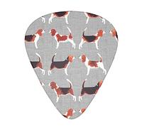 Pick per chitarra Beagle Patterns Guitar Plectrums 12pcs For Guitar,Ukulele,Etc. (Thin,Medium And Thick) 0.46mm,0.71mm And 0.96mm