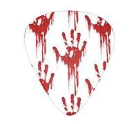 Pick per chitarra Bloody Handprints Guitar Picks - Guitar Accessories - Guitar Picks For Acoustic Guitar,Electric Guitar,Bass Guitar For Men Women Professional Guitarist,Musicians And Beginner.