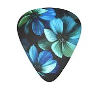 Pick per chitarra Blue Flower Guitar Picks - Guitar Accessories - Guitar Picks For Acoustic Guitar,Electric Guitar,Bass Guitar For Men Women Professional Guitarist,Musicians And Beginner.
