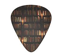 Pick per chitarra Book Room Library Guitar Plectrums 12pcs For Guitar,Ukulele,Etc. (Thin,Medium And Thick) 0.46mm,0.71mm And 0.96mm
