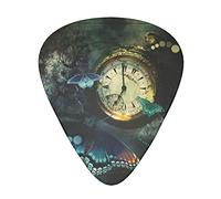 Pick per chitarra Butterfly Clocks Guitar Plectrums 12pcs For Guitar,Ukulele,Etc. (Thin,Medium And Thick) 0.46mm,0.71mm And 0.96mm