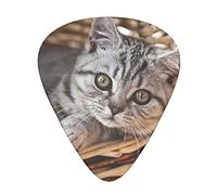 Pick per chitarra Cat 3 Different Thickness Abstract Art Colorful Celluloid Guitar Pick Plectrums For Bass,Music Lovers Guitar PlayersElectric,Acoustic Guitars Includes 0.46mm,0.71mm,0.96mm