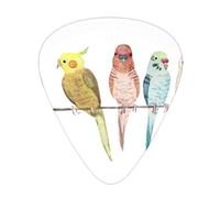Pick per chitarra Colorful Parrots On Tree Guitar Picks - Guitar Accessories - Guitar Picks For Acoustic Guitar,Electric Guitar,Bass Guitar For Men Women Professional Guitarist,Musicians And Beginner.