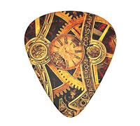 Pick per chitarra Cool Steampunk Gears Guitar Picks - Guitar Accessories - Guitar Picks For Acoustic Guitar,Electric Guitar,Bass Guitar For Men Women Professional Guitarist,Musicians And Beginner.