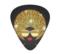 Pick per chitarra Cute African Woman Advanced guitar pick 12 pieces Three thicknesses for bass,electric guitar,acoustic guitar bag