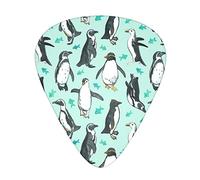 Pick per chitarra Cute Penguins 3 Different Thickness Abstract Art Colorful Celluloid Guitar Pick Plectrums For Bass,Music Lovers Guitar PlayersElectric,Acoustic Guitars Includes 0.46mm,0.71mm,0.96mm