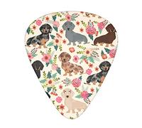 Pick per chitarra Dog Floral Guitar Picks - Guitar Accessories - Guitar Picks For Acoustic Guitar,Electric Guitar,Bass Guitar For Men Women Professional Guitarist,Musicians And Beginner.