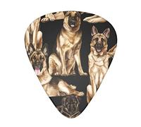 Pick per chitarra German shepherd dog Advanced guitar pick 12 pieces Three thicknesses for bass,electric guitar,acoustic guitar bag