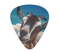 Pick per chitarra Goat 3 Different Thickness Abstract Art Colorful Celluloid Guitar Pick Plectrums For Bass,Music Lovers Guitar PlayersElectric,Acoustic Guitars Includes 0.46mm,0.71mm,0.96mm