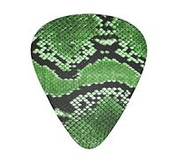 Pick per chitarra Green Snakeskin Guitar Picks - Guitar Accessories - Guitar Picks For Acoustic Guitar,Electric Guitar,Bass Guitar For Men Women Professional Guitarist,Musicians And Beginner.